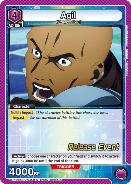 Agil (045), UEX06BT: Sword Art Online Vol.2 Release Event Cards UEPR/SAO-2-045