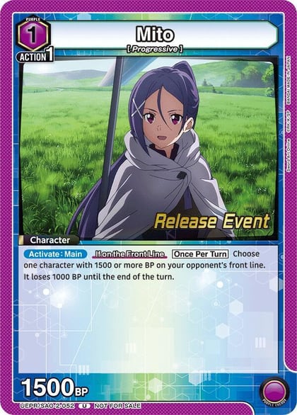 Mito (052), UEX06BT: Sword Art Online Vol.2 Release Event Cards UEPR/SAO-2-052