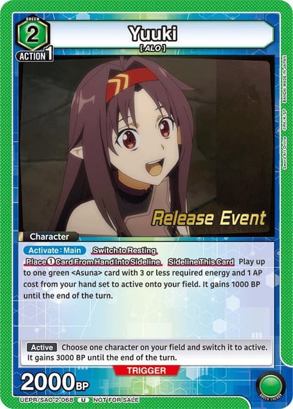 Yuuki (068), UEX06BT: Sword Art Online Vol.2 Release Event Cards UEPR/SAO-2-068