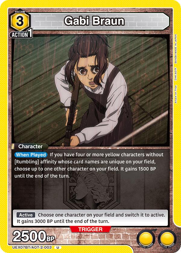 Gabi Braun (003), UEX07BT: Attack on Titan Vol. 2 UEX07BT/AOT-2-003