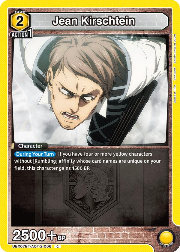 Jean Kirschtein (006), UEX07BT: Attack on Titan Vol. 2 UEX07BT/AOT-2-006