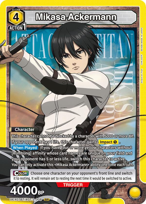 Mikasa Ackermann (008), UEX07BT: Attack on Titan Vol. 2 UEX07BT/AOT-2-008