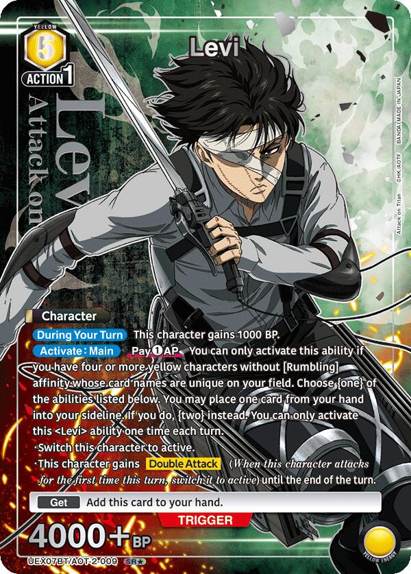 Levi (009) (SR*), UEX07BT: Attack on Titan Vol. 2 UEX07BT/AOT-2-009