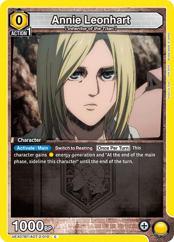 Annie Leonhart, UEX07BT: Attack on Titan Vol. 2 UEX07BT/AOT-2-010