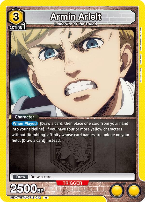 Armin Arlelt (012), UEX07BT: Attack on Titan Vol. 2 UEX07BT/AOT-2-012