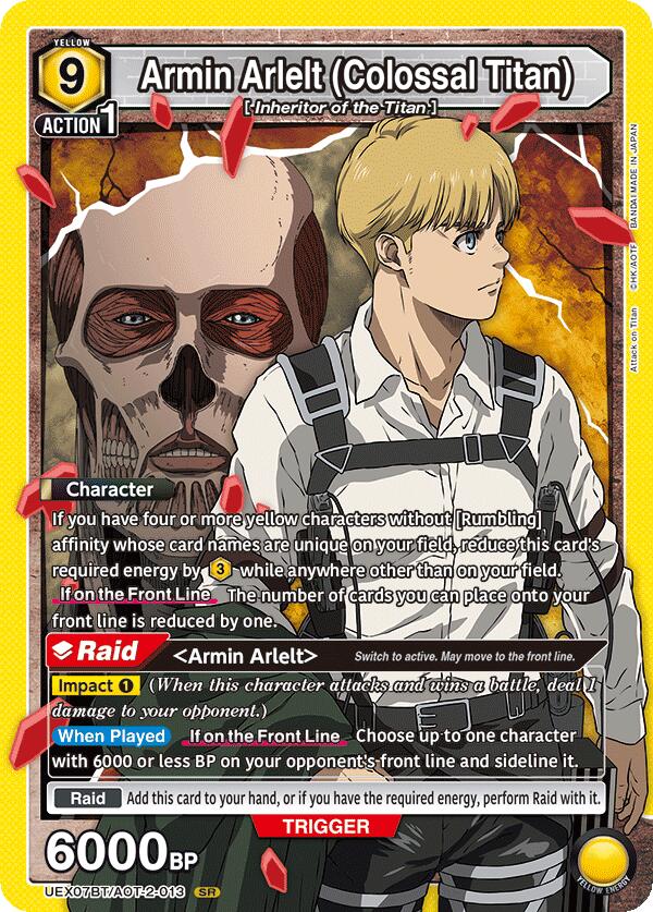 Armin Arlelt (Colossal Titan) (013), UEX07BT: Attack on Titan Vol. 2 UEX07BT/AOT-2-013