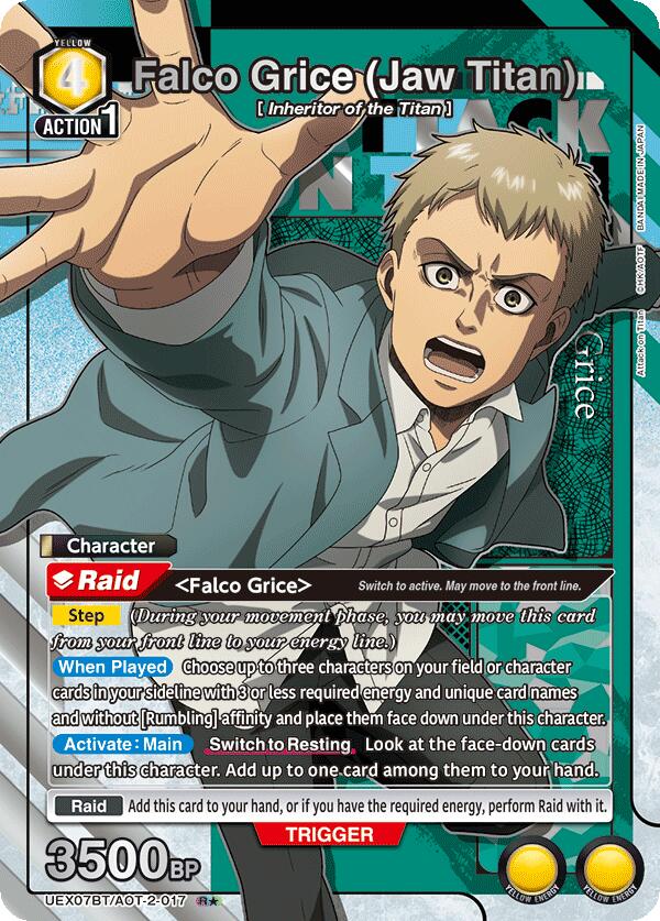 Falco Grice (Jaw Titan) (R*), UEX07BT: Attack on Titan Vol. 2 UEX07BT/AOT-2-017