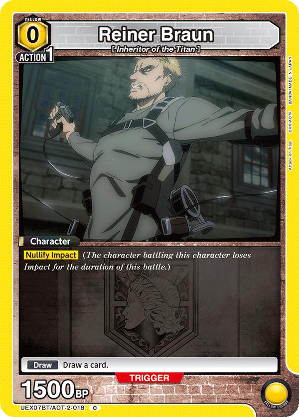 Reiner Braun, UEX07BT: Attack on Titan Vol. 2 UEX07BT/AOT-2-018