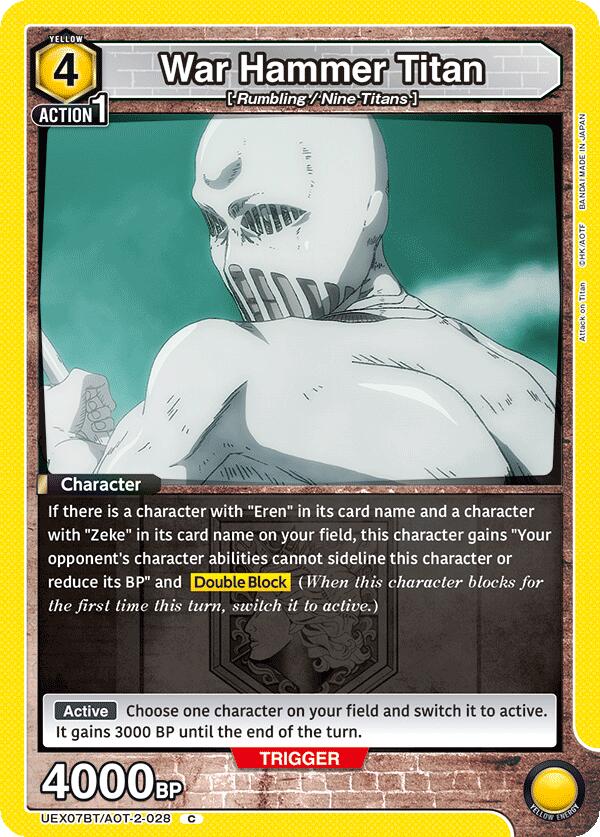 War Hammer Titan, UEX07BT: Attack on Titan Vol. 2 UEX07BT/AOT-2-028