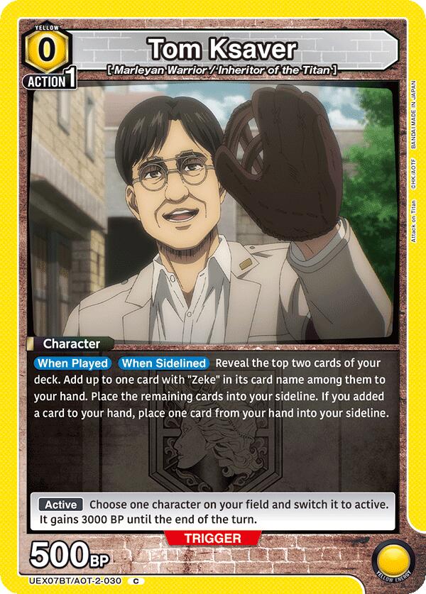 Tom Ksaver, UEX07BT: Attack on Titan Vol. 2 UEX07BT/AOT-2-030