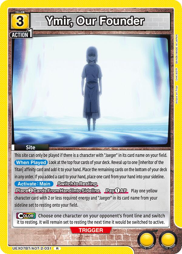 Ymir, Our Founder, UEX07BT: Attack on Titan Vol. 2 UEX07BT/AOT-2-031