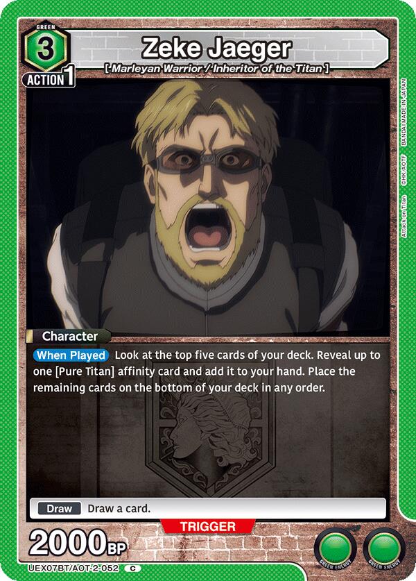Zeke Jaeger (052), UEX07BT: Attack on Titan Vol. 2 UEX07BT/AOT-2-052