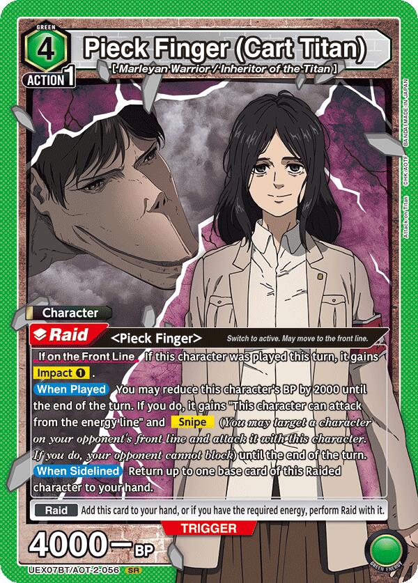 Pieck Finger (Cart Titan), UEX07BT: Attack on Titan Vol. 2 UEX07BT/AOT-2-056