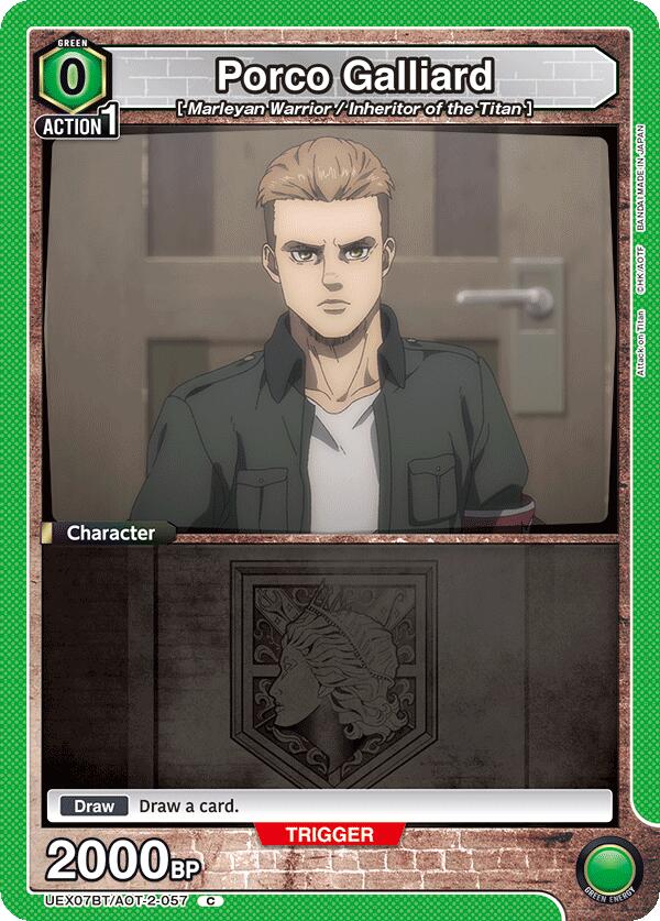 Porco Galliard, UEX07BT: Attack on Titan Vol. 2 UEX07BT/AOT-2-057