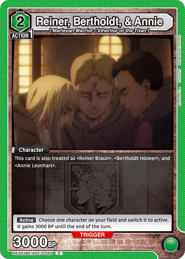 Reiner, Bertholdt, & Annie, UEX07BT: Attack on Titan Vol. 2 UEX07BT/AOT-2-059