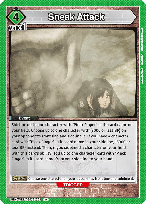 Sneak Attack, UEX07BT: Attack on Titan Vol. 2 UEX07BT/AOT-2-061