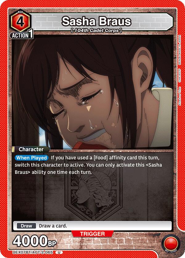 Sasha Braus (065), UEX07BT: Attack on Titan Vol. 2 UEX07BT/AOT-2-065