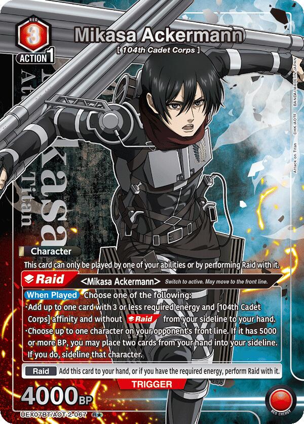 Mikasa Ackermann (067) (R*), UEX07BT: Attack on Titan Vol. 2 UEX07BT/AOT-2-067