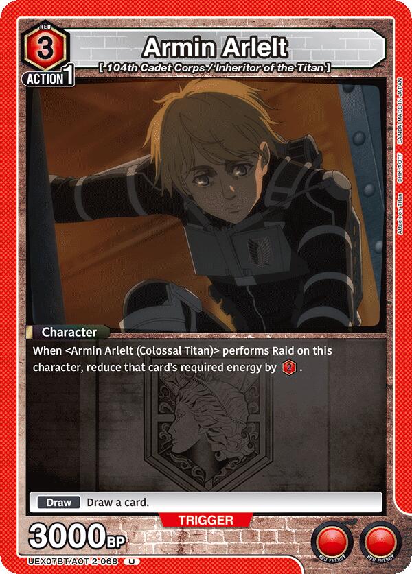 Armin Arlelt (068), UEX07BT: Attack on Titan Vol. 2 UEX07BT/AOT-2-068