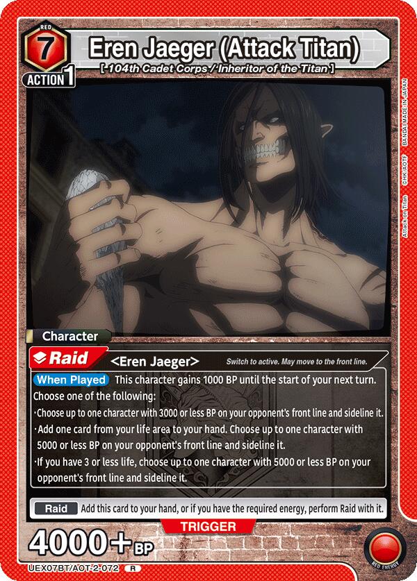 Eren Jaeger (Attack Titan), UEX07BT: Attack on Titan Vol. 2 UEX07BT/AOT-2-072