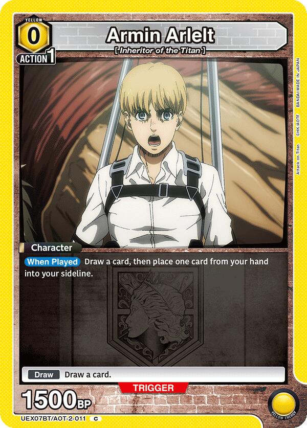 Armin Arlelt (011) (Box Topper Foil), UEX07BT: Attack on Titan Vol. 2 UEX07BT/AOT-2-011