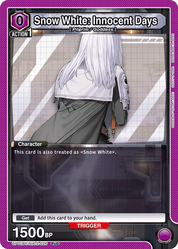 Snow White: Innocent Days (026), UP01BT: GODDESS OF VICTORY: NIKKE Precious Booster UP01BT/NIK-2-026
