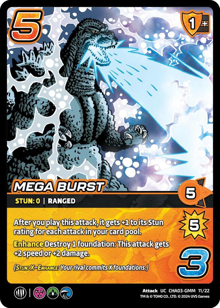 Mega Burst, Challenger Series: Godzilla CHA03-GMM 11/22
