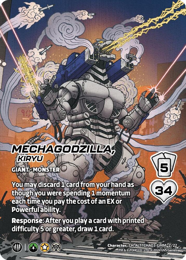 Mechagodzilla, Kiryu (Alternate Art), Challenger Series: Godzilla CHA03-GMM 2/22
