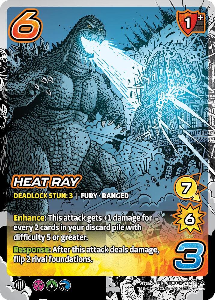 Heat Ray, Challenger Series: Godzilla CHA03-GMM 9/22