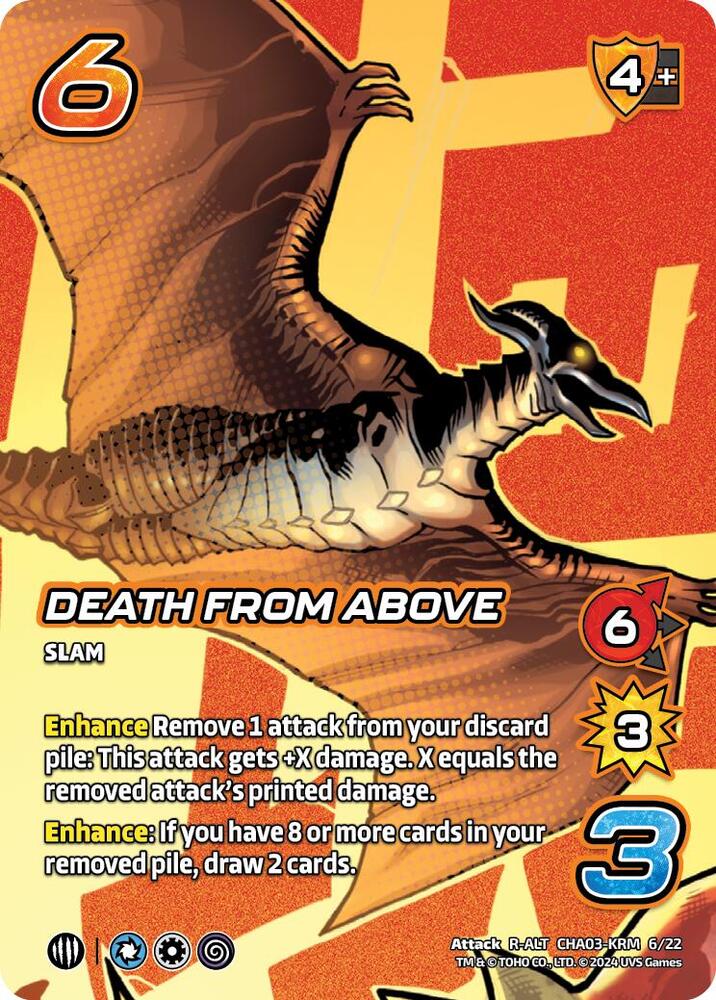 Death From Above (Alternate Art), Challenger Series: Godzilla CHA03-KRM 6/22