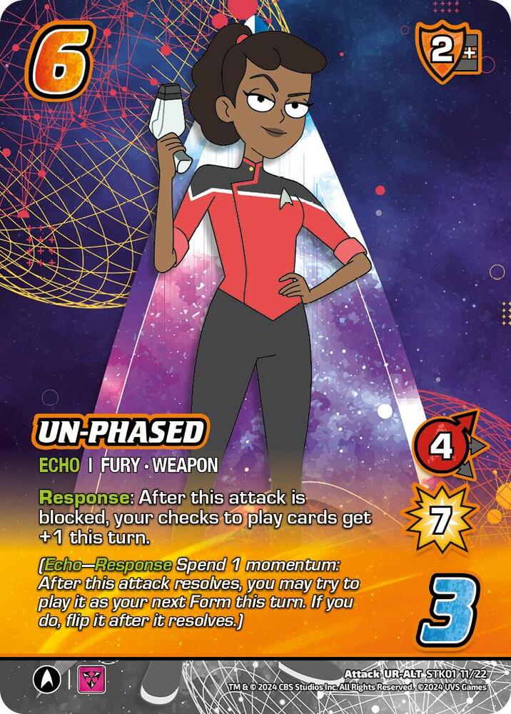 Un-phased (Alternate Art), Challenger Series: Star Trek: Lower Decks STK01 11/22