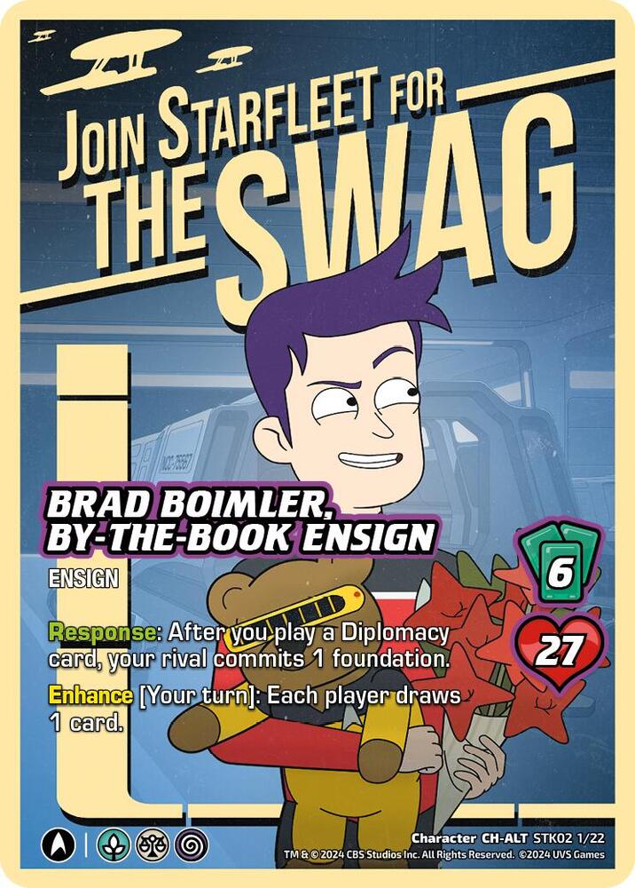 Brad Boimler, By-the-Book Ensign (Alternate Art), Challenger Series: Star Trek: Lower Decks STK02 1/22