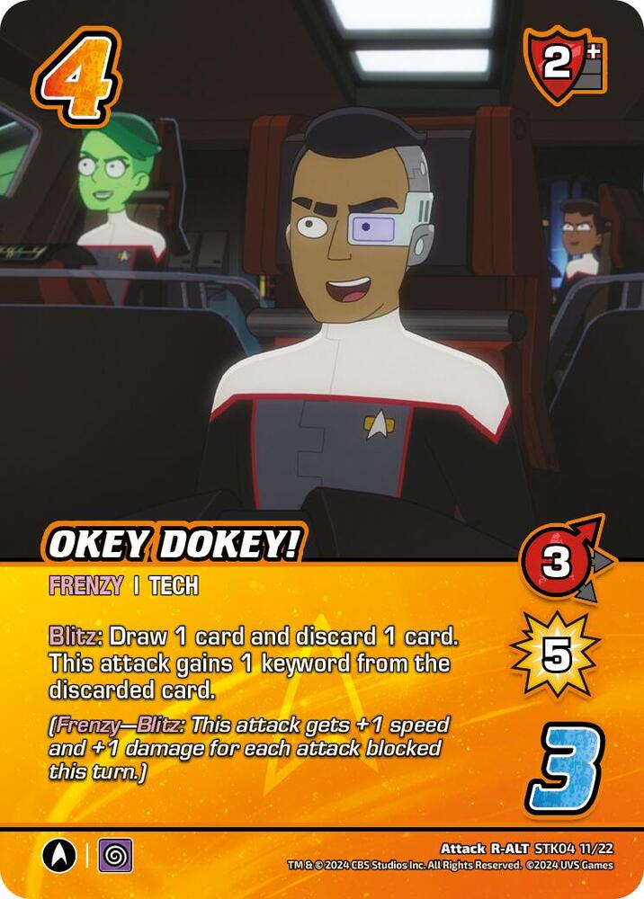 Okey Dokey! (Alternate Art), Challenger Series: Star Trek: Lower Decks STK04 11/22