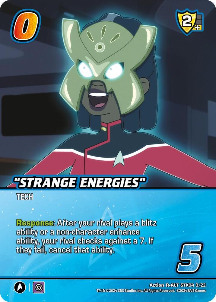 "Strange Energies" (Alternate Art), Challenger Series: Star Trek: Lower Decks STK04 3/22