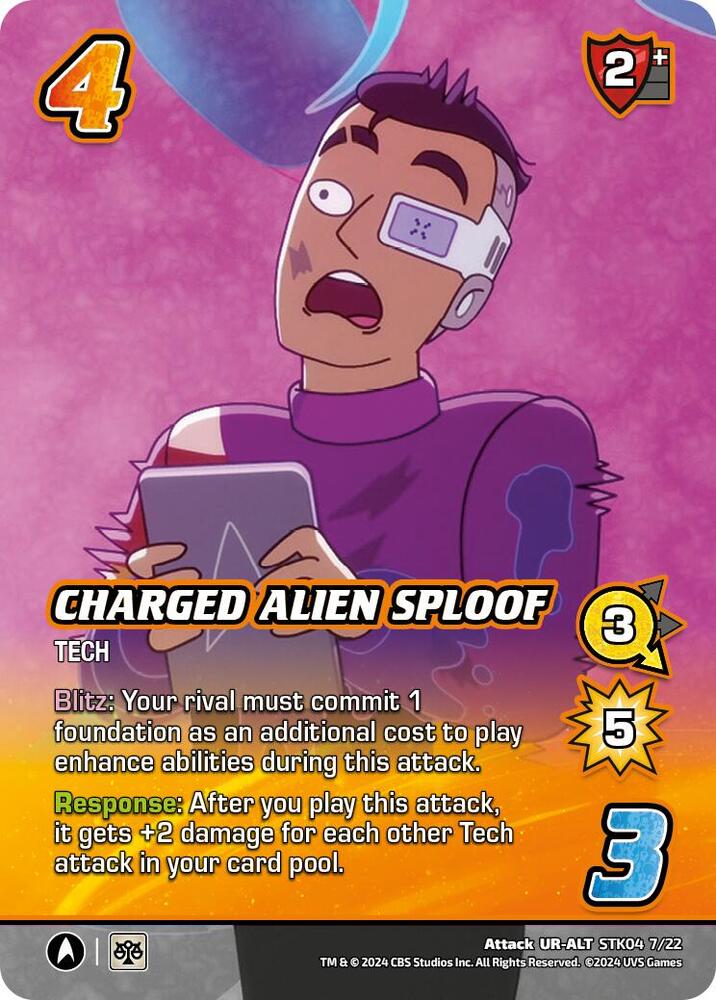 Charged Alien Sploof (Alternate Art), Challenger Series: Star Trek: Lower Decks STK04 7/22
