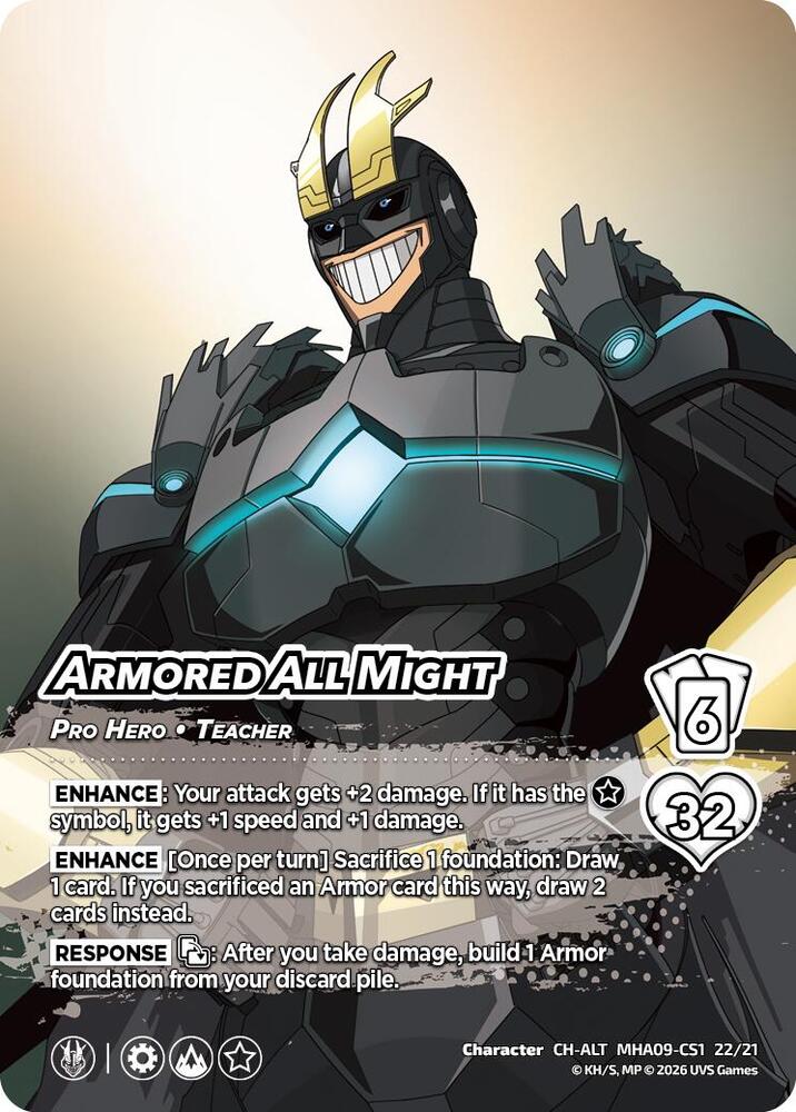 Armored All Might (Alternative Art), Challenger Series: My Hero Academia - Final Battle MHA09-CS1 1/21