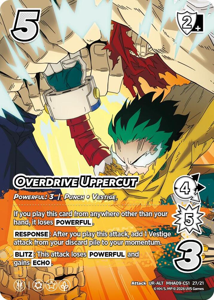 Overdrive Uppercut (Alternative Art), Challenger Series: My Hero Academia - Final Battle MHA09-CS1 11/21