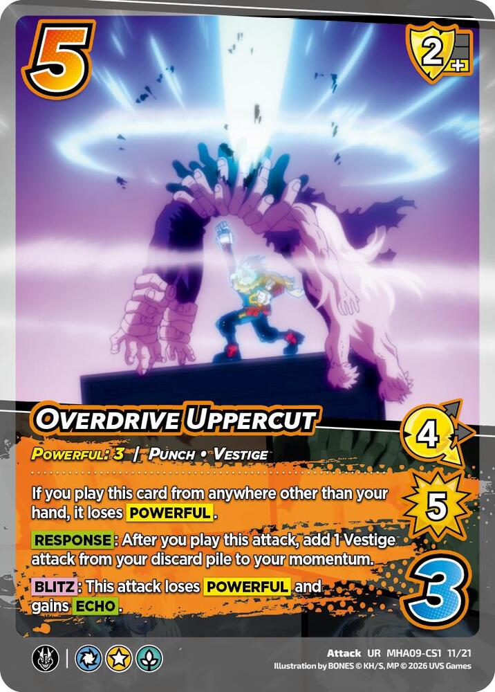 Overdrive Uppercut, Challenger Series: My Hero Academia - Final Battle MHA09-CS1 11/21