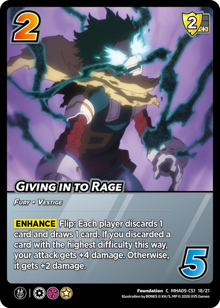 Giving in to Rage, Challenger Series: My Hero Academia - Final Battle MHA09-CS1 18/21