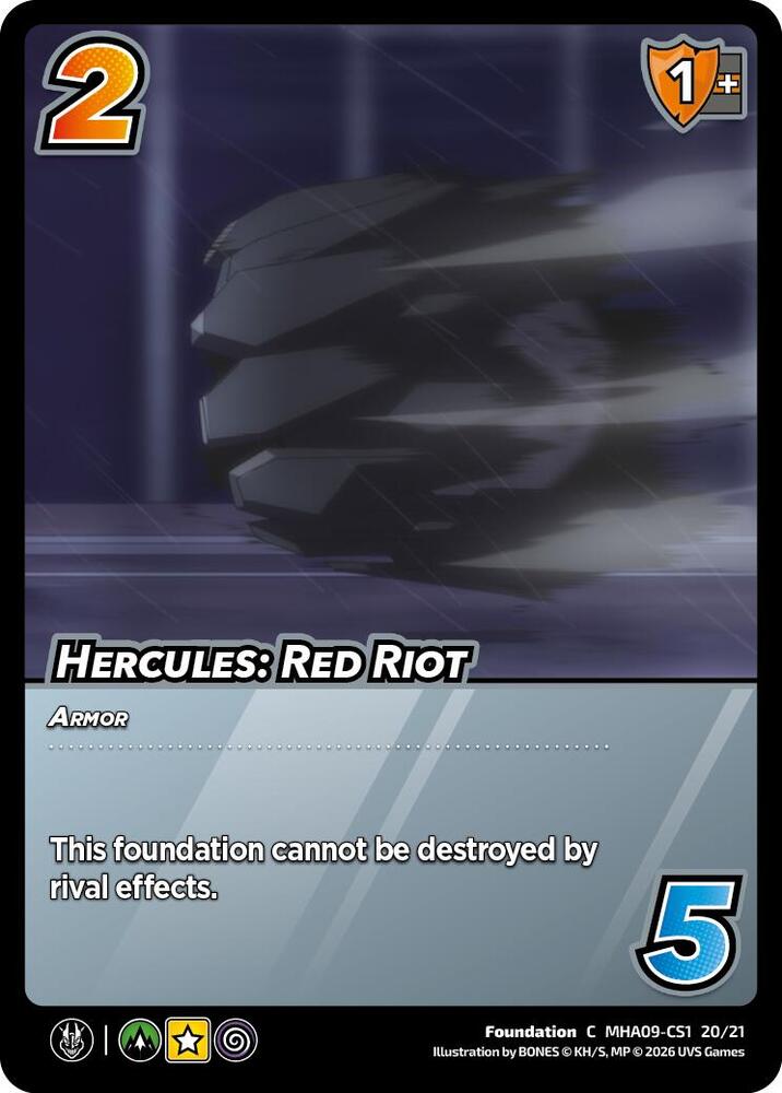 Hercules: Red Riot, Challenger Series: My Hero Academia - Final Battle MHA09-CS1 20/21