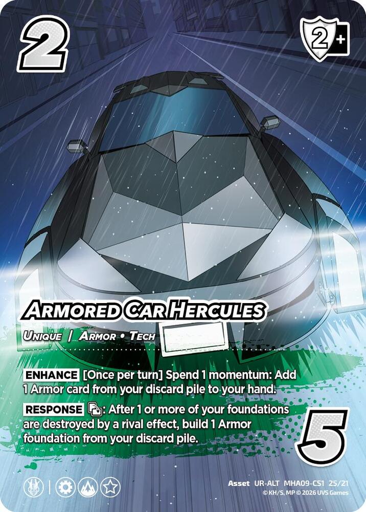Armored Car Hercules (Alternative Art), Challenger Series: My Hero Academia - Final Battle MHA09-CS1 4/21