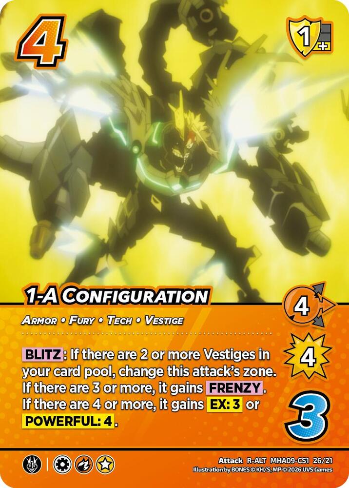 1-A Configuration (Alternative Art), Challenger Series: My Hero Academia - Final Battle MHA09-CS1 5/21