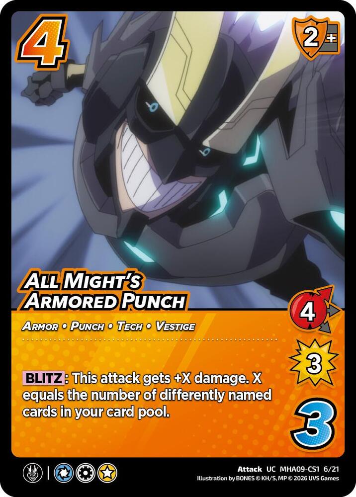 All Might's Armored Punch, Challenger Series: My Hero Academia - Final Battle MHA09-CS1 6/21