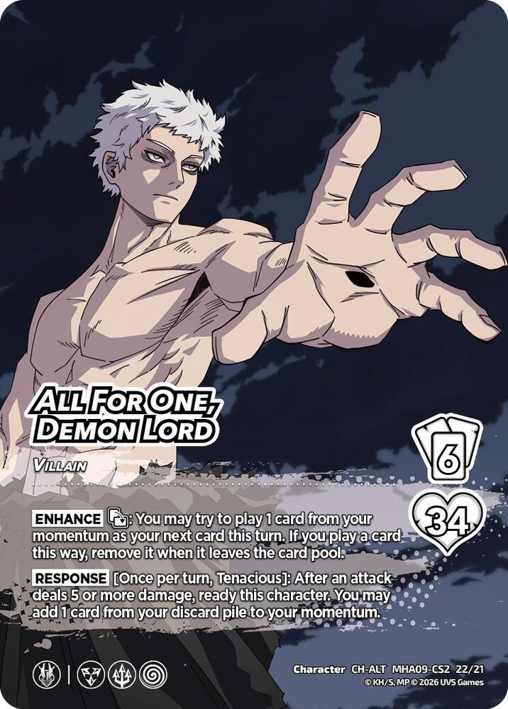 All For One, Demon Lord (Alternative Art), Challenger Series: My Hero Academia - Final Battle MHA09-CS2 1/21