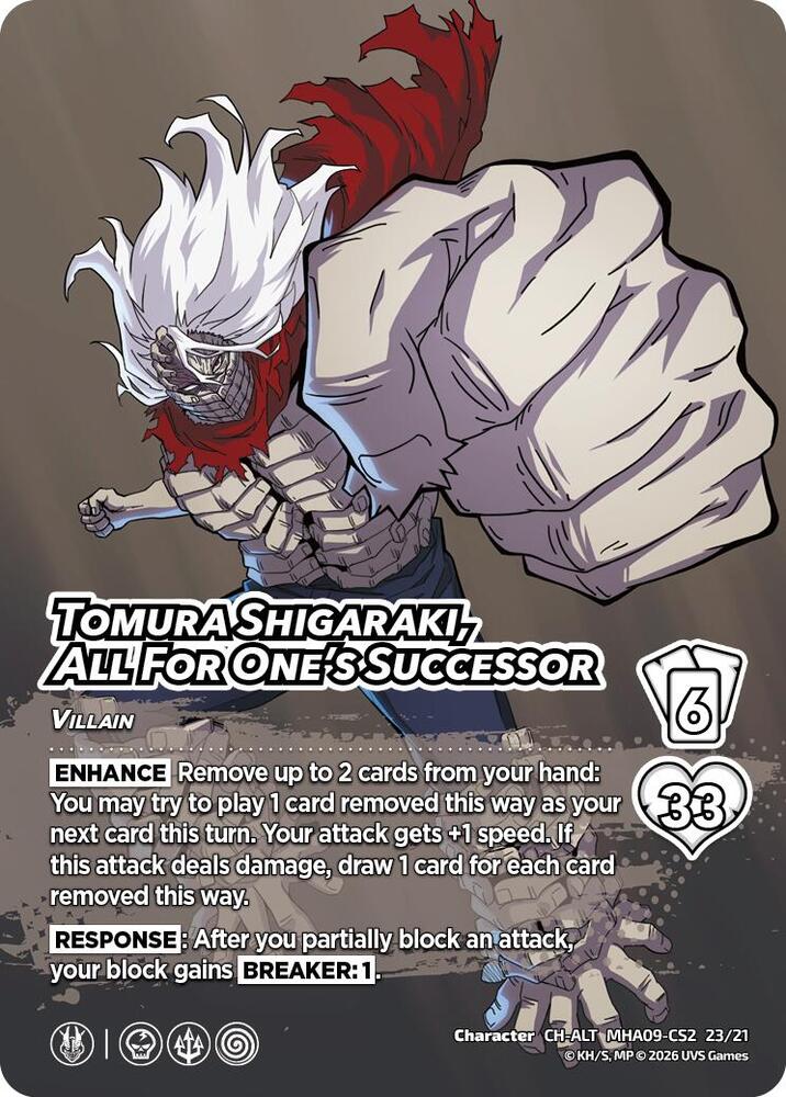 Tomura Shigaraki, All For One's Successor (Alternative Art), Challenger Series: My Hero Academia - Final Battle MHA09-CS2 2/21