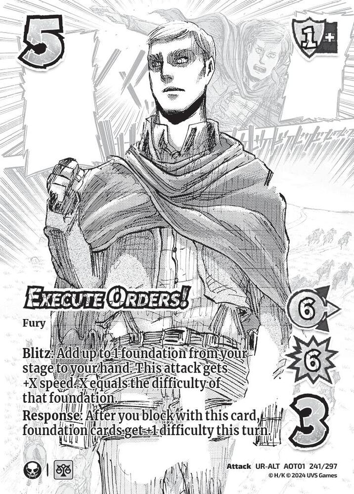 Execute Orders! (Alternate Art), Attack on Titan: Battle for Humanity 241/297