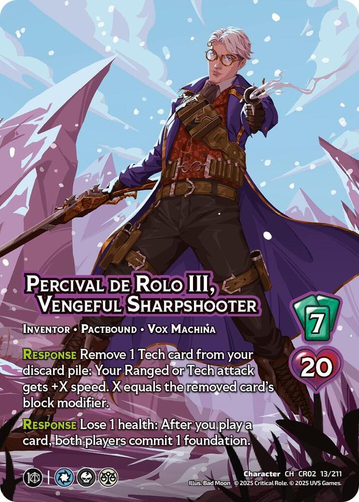 Percival de Rolo III, Vengeful Sharpshooter, Critical Role: Heroes of Exandria 13/211