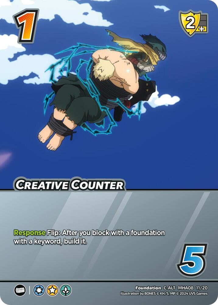 Creative Counter (Alternate Art), Challenger Series: My Hero Academia - Dark Hero Arc MHA08 11/20