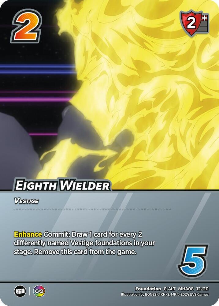 Eighth Wielder (Alternate Art), Challenger Series: My Hero Academia - Dark Hero Arc MHA08 12/20