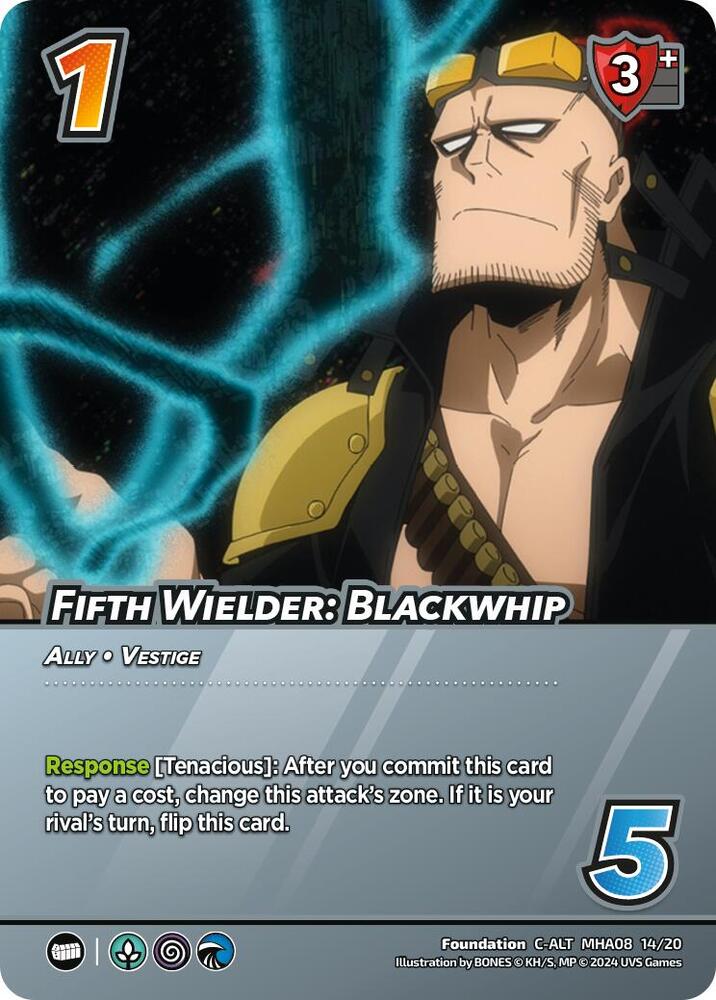 Fifth Wielder: Blackwhip (Alternate Art), Challenger Series: My Hero Academia - Dark Hero Arc MHA08 14/20